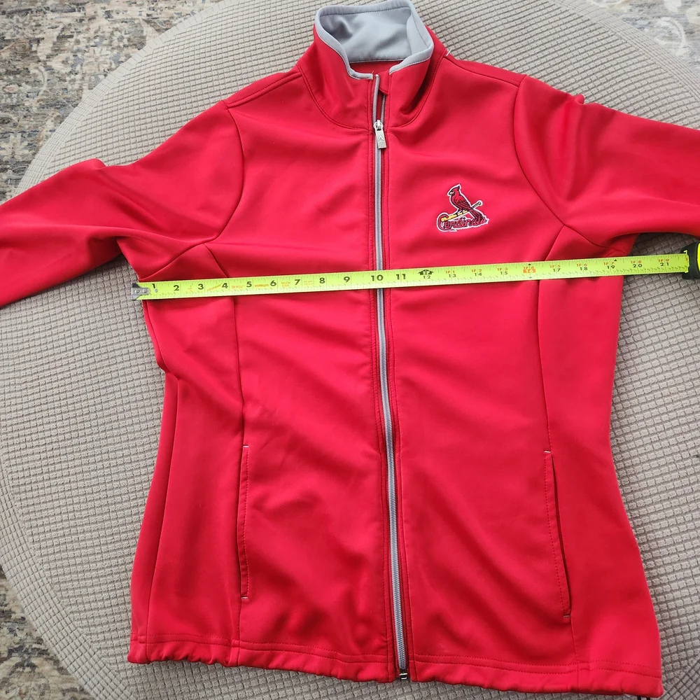 Antigua Womens Full Zip Cardinals MLB Jacket Size‎ Small Long Sleeve